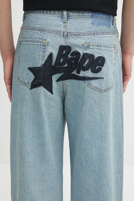 A Bathing Ape jeans BAPE STA blue 1L30250001