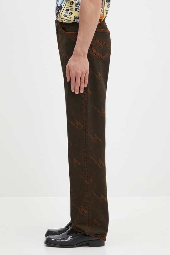 Odzież Martine Rose jeansy Relaxed Fit 229WD06204 pomarańczowy