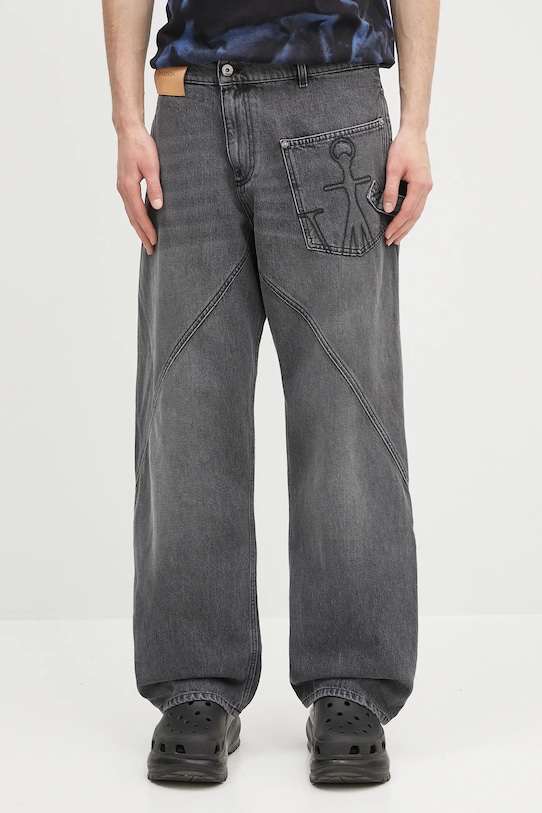JW Anderson jeansy Twisted Workwear szary DT0110.PG1745.929
