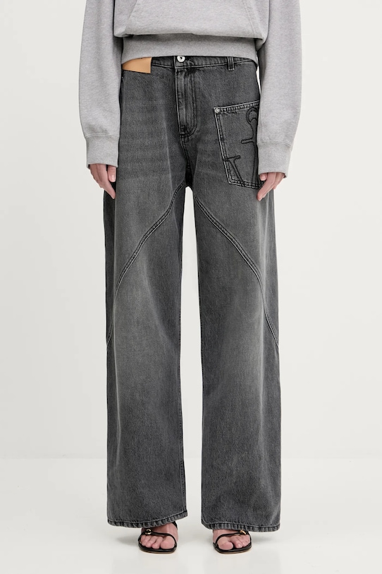 JW Anderson jeansy Twisted Workwear DT0110.PG1745.929 szary SS25