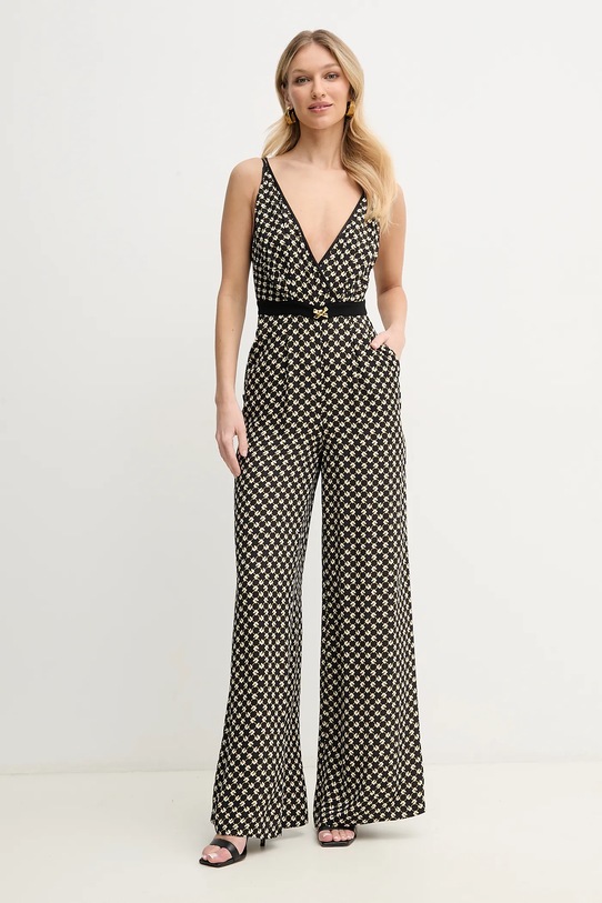 Ολόσωμη φόρμα Elisabetta Franchi εμπριμέ μαύρο TU03551E2