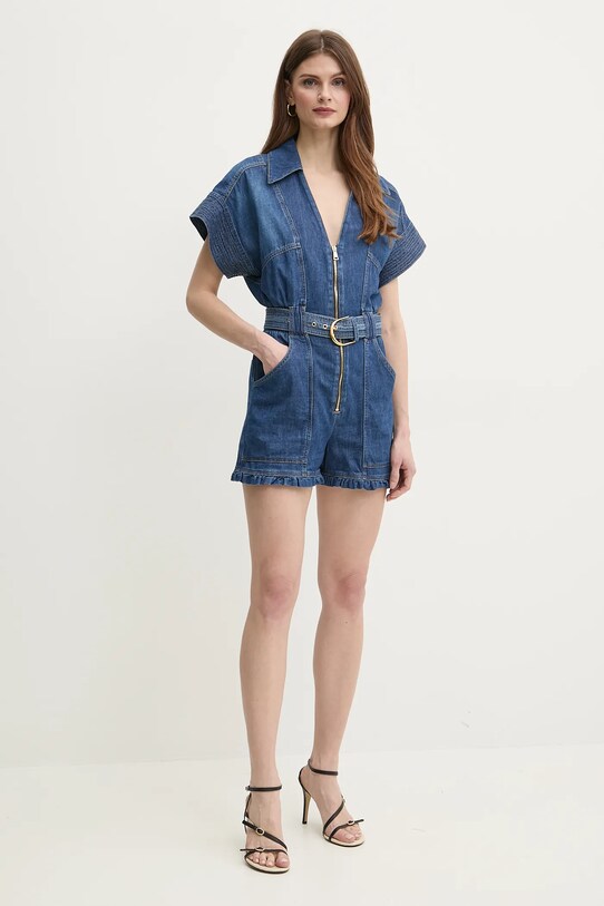 Elisabetta Franchi salopeta jeans TJ36I51E2 albastru SS25