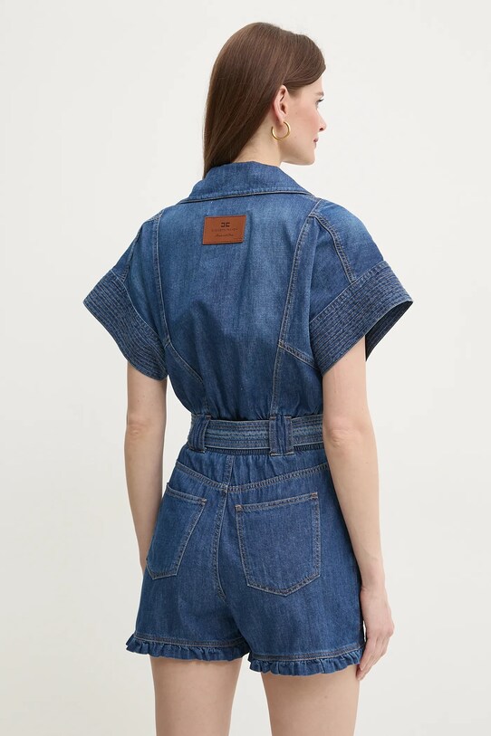 Îmbrăcăminte Elisabetta Franchi salopeta jeans TJ36I51E2 albastru