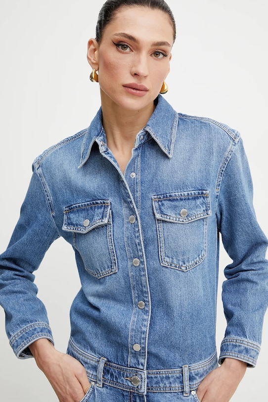 Джинсовый комбинезон Pinko голубой 104897.A2DW