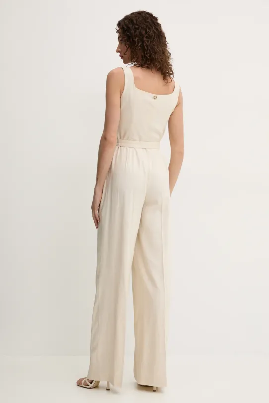 Twinset vászon kezeslábas 251TP2163 bézs SS25