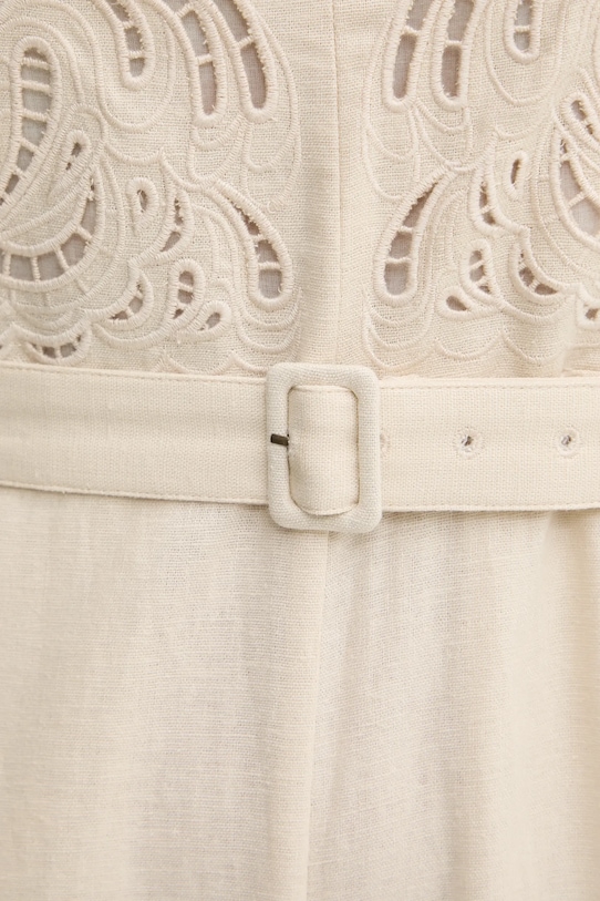 Twinset vászon kezeslábas 251TP2163 bézs