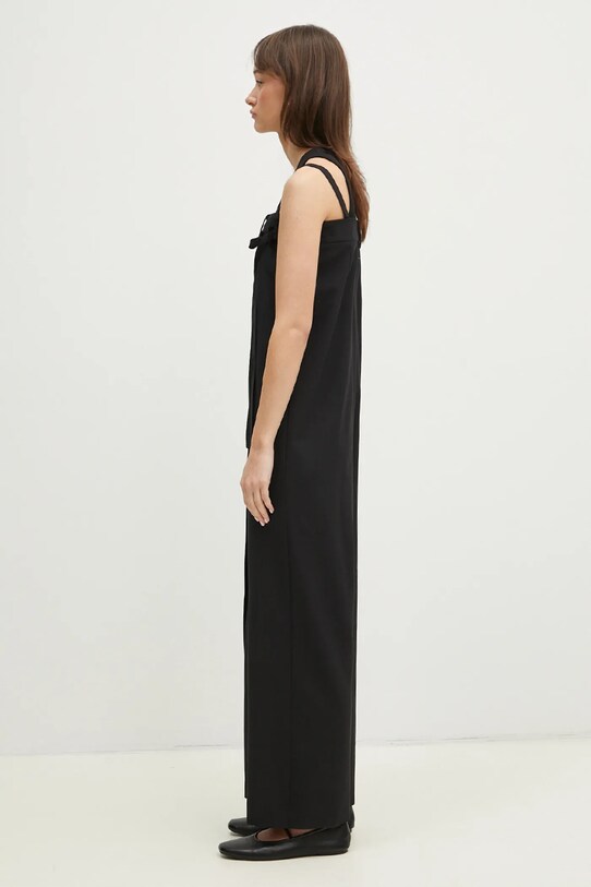 Вовняний комбінезон MM6 Maison Margiela S52FP0089 чорний SS25