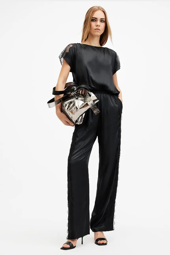 AllSaints salopetă de mătase MARI W050TB