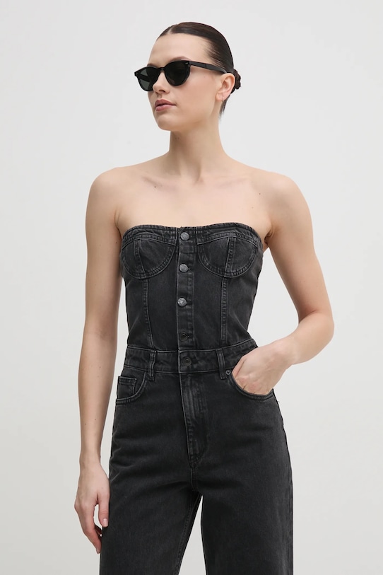 Oblečenie Rifľový overal Sisley 42Y7LT00M sivá