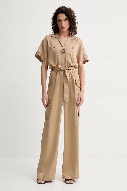 Комбінезон Simona Corsellini casual бежевий P25CPTU001