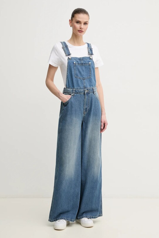 Pepe Jeans ogrodniczki jeansowe SABRINA niebieski PL230515