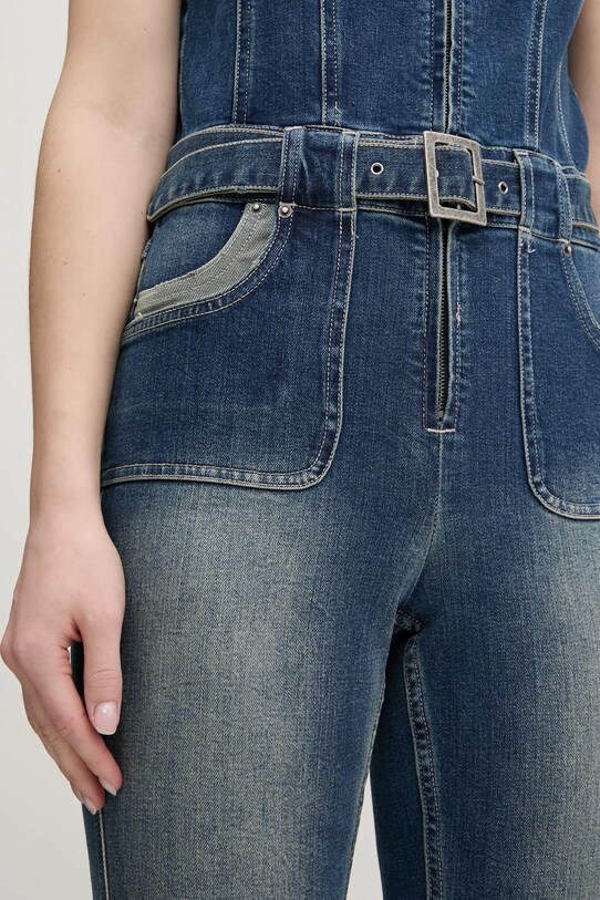 Desigual salopeta jeans CARRIN 25SWDD76 albastru