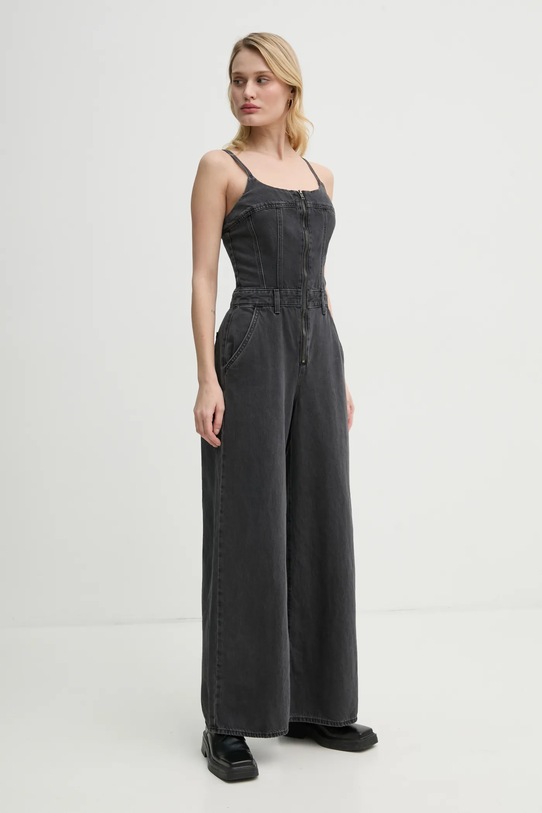 Levi's farmer kezeslábas BUSTIER JUMPSUIT 001WC szürke SS25