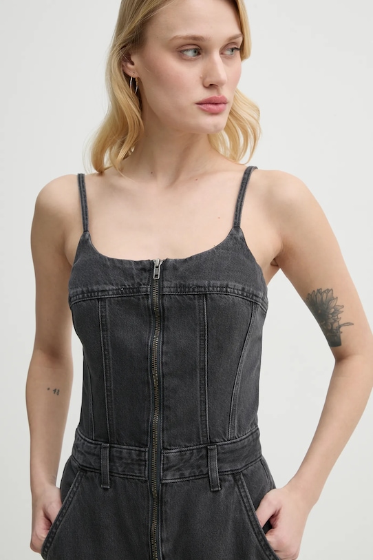 Levi's kombinezon jeansowy BUSTIER JUMPSUIT 001WC szary