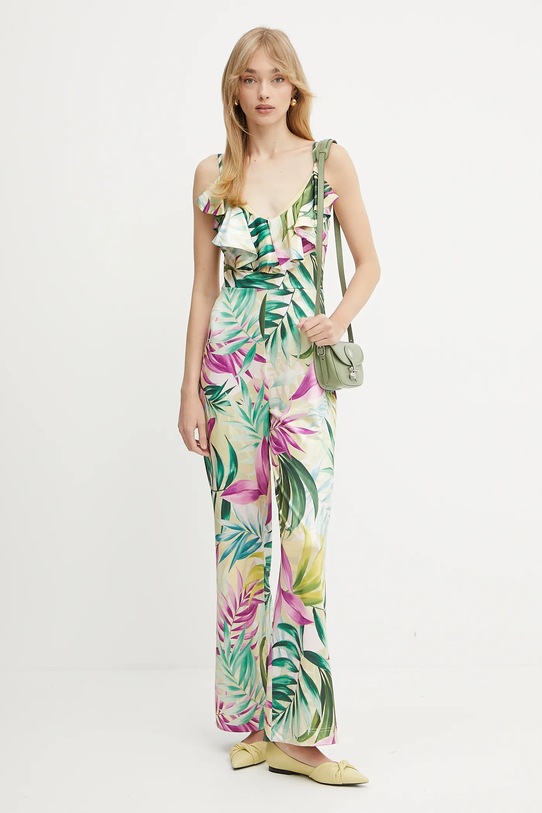 Kombinezon Guess ALICE Z elastanom zelena W5GD72.KBAC2