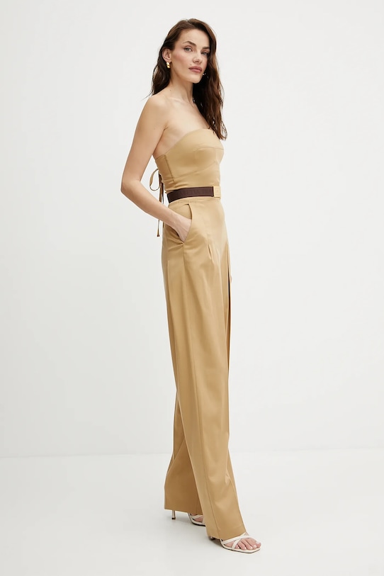 Elisabetta Franchi salopetă TU05152E2 verde SS25