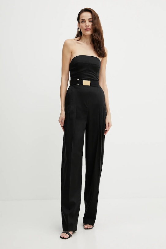 Overal Elisabetta Franchi s elastanom čierna TU05152E2