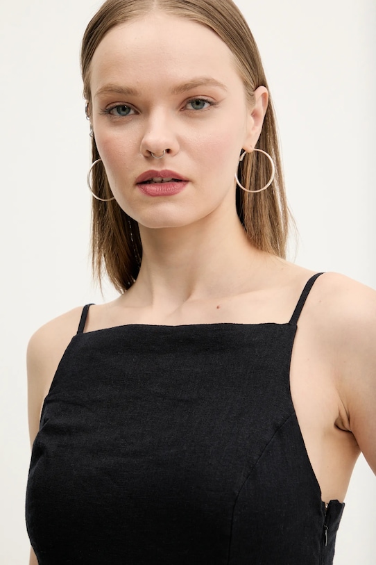 Abercrombie & Fitch tuta di lino nero KI159.5546.900