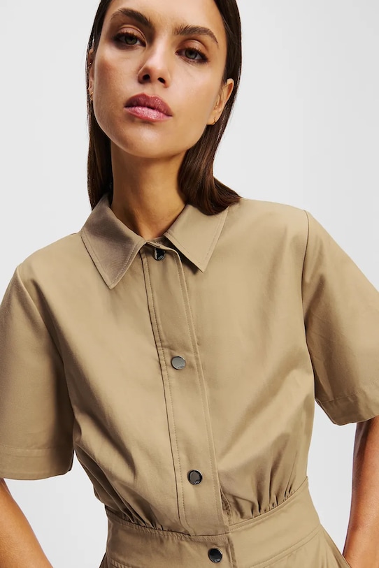 Îmbrăcăminte Karl Lagerfeld salopetă A2W13013 maro