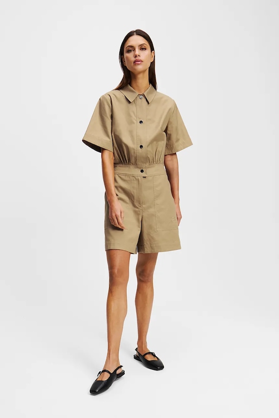 Karl Lagerfeld salopetă maro A2W13013