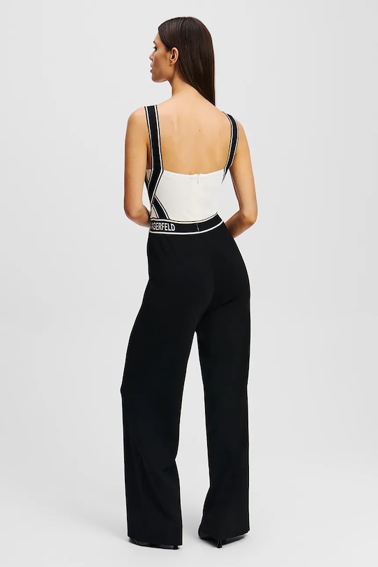 Karl Lagerfeld salopetă A2W13021 negru SS25