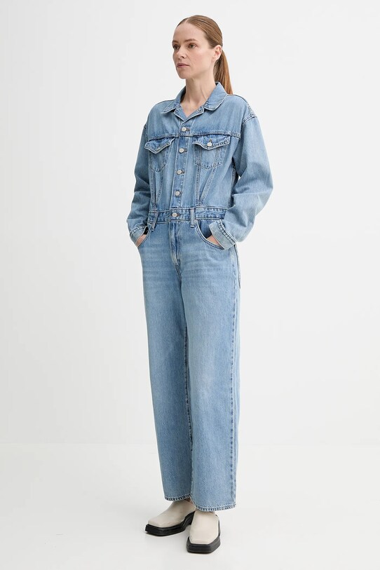 Levi's kombinezon jeansowy BAGGY JUMPSUIT H125 001WA niebieski SS25
