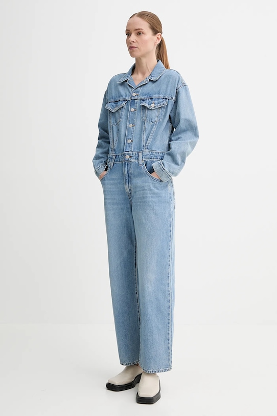 Rifľový overal Levi's BAGGY JUMPSUIT H125 001WA modrá SS25