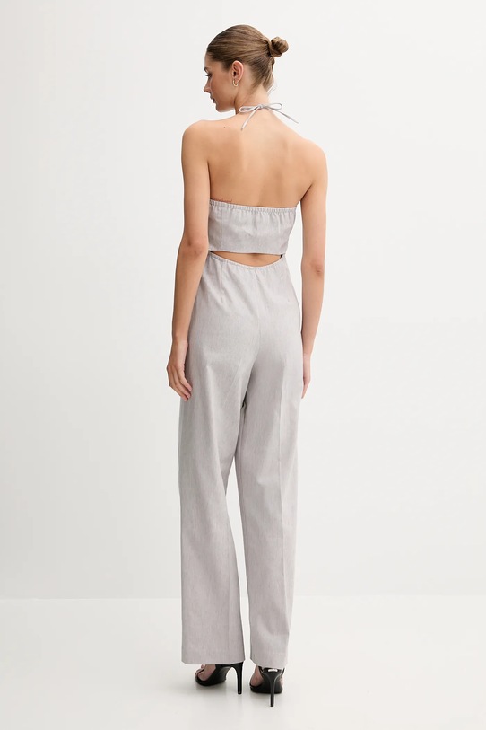 Îmbrăcăminte Sisley salopetă amestecată cu in 4NP9LT00N gri