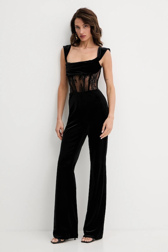 Retrofete kombinezon Leni koktajl czarny HL25.10506