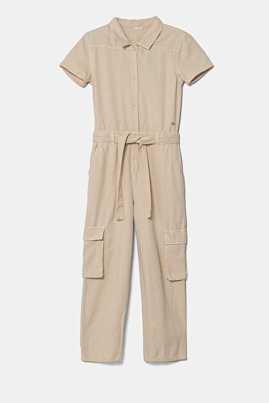 Dětský overal Guess látka béžová J5RK38.WFY62.PPYA