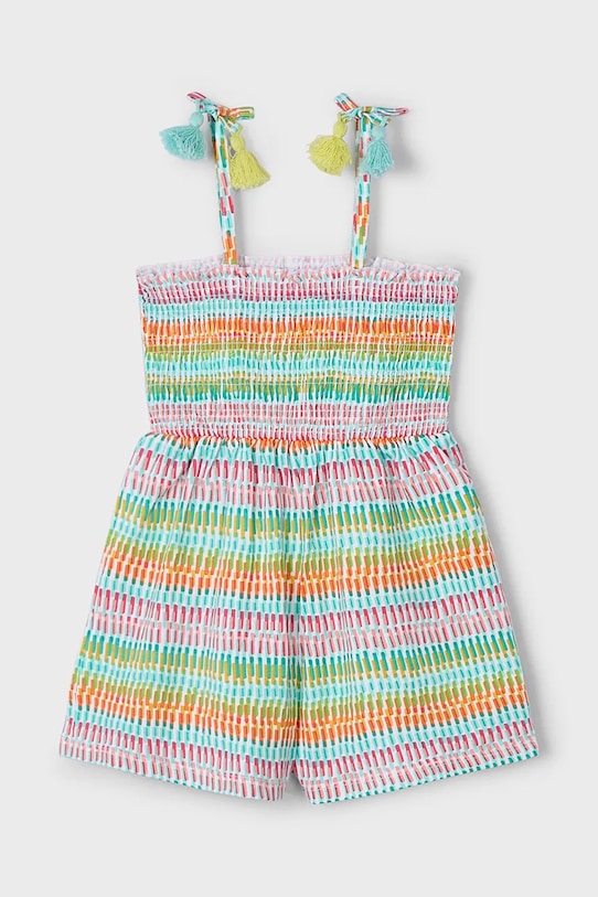 Mayoral kombinezon bawełniany dziecięcy wzorzyste zielony 3877.6Q.Mini.PPYA