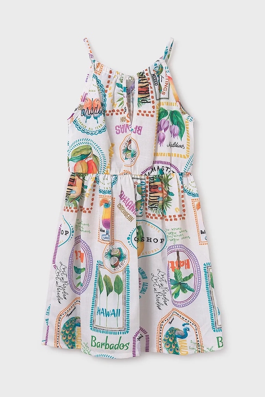 Παιδικό φόρεμα Mayoral 6986.8J.Junior.PPYA πράσινο SS25