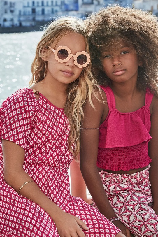 Dievčenské šaty Mayoral látka ružová 6987.8J.Junior.PPYA