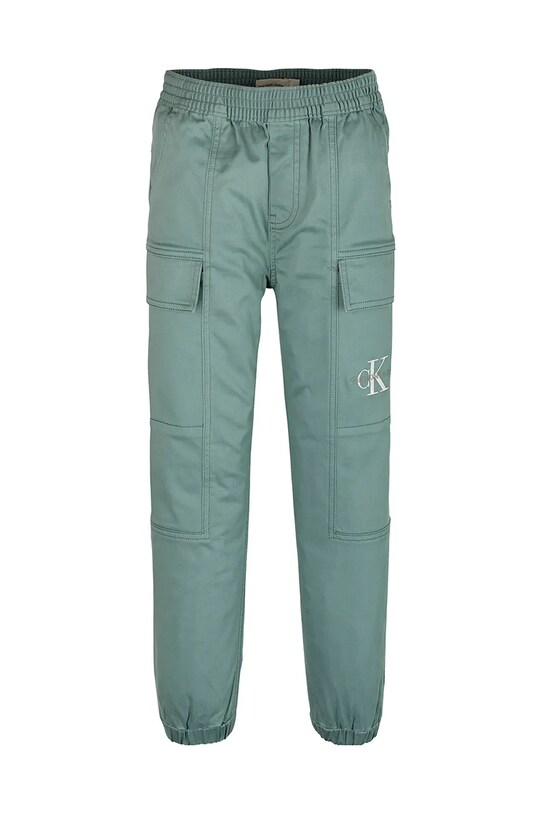 Детские брюки Calvin Klein Jeans ESSENTIAL WOVEN CARGO IB0IB02270.PPYA бирюзовый SS25