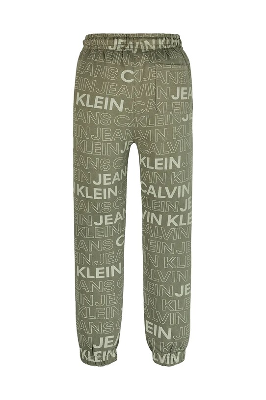 Мальчик Детские хлопковые штаны Calvin Klein Jeans IB0IB02345.PPYA зелёный