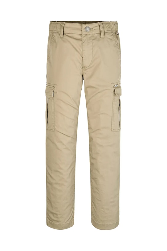 Детские брюки Tommy Hilfiger KB0KB09303.128.176.PPYA бежевый SS25