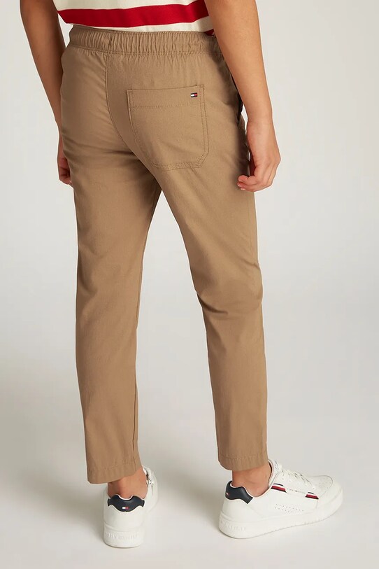 Tommy Hilfiger pantaloni copii maro KB0KB09306.104.122.PPYA