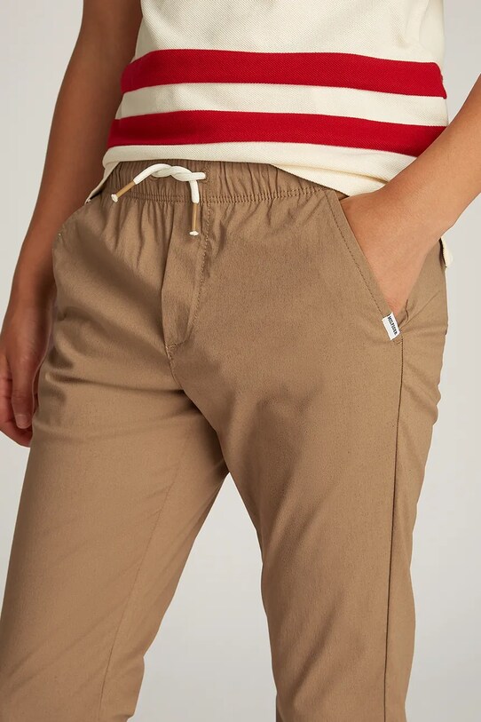 Tommy Hilfiger pantaloni copii KB0KB09306.104.122.PPYA maro