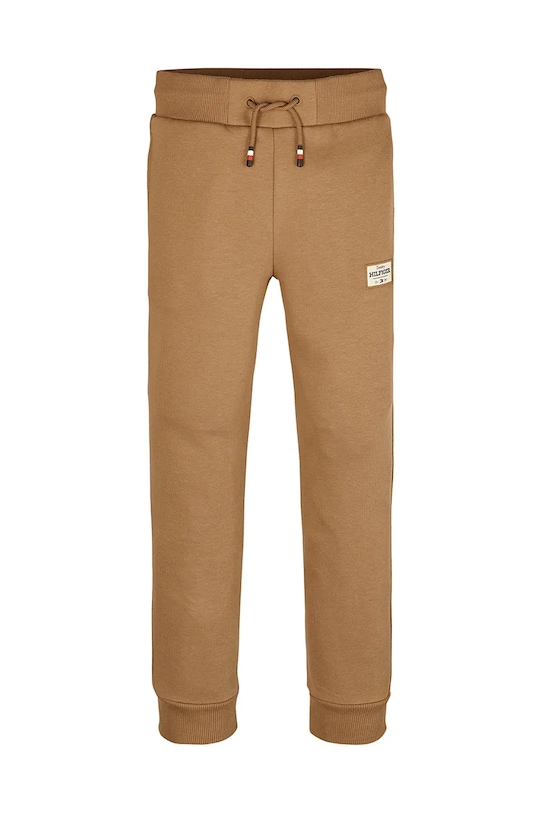 Дитячі спортивні штани Tommy Hilfiger KB0KB09308.128.176.PPYA коричневий SS25