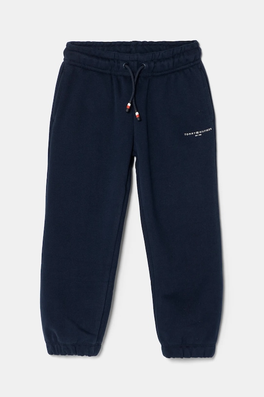 Detské tepláky Tommy Hilfiger pletenina tmavomodrá KS0KS00596.98.122.PPYA