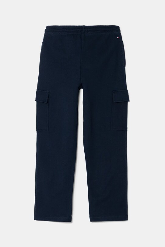 Дитячі бавовняні штани Tommy Hilfiger KS0KS00622.PPYA темно-синій SS25