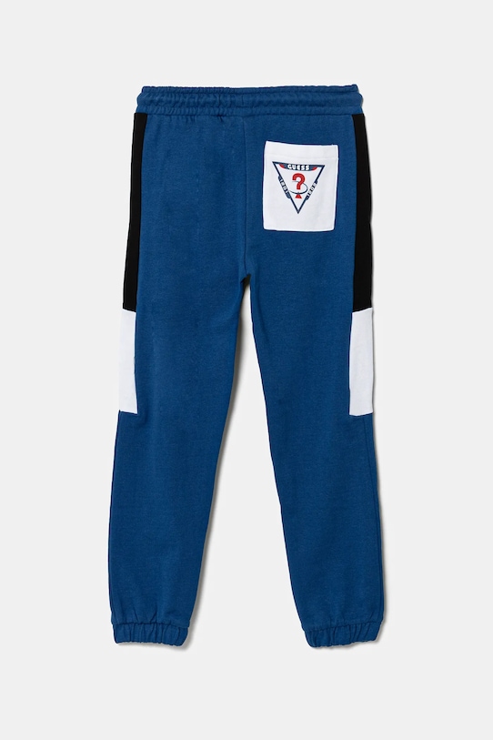 Παιδικό βαμβακερό παντελόνι Guess N5RQ11.KA6R4.PPYA μπλε SS25