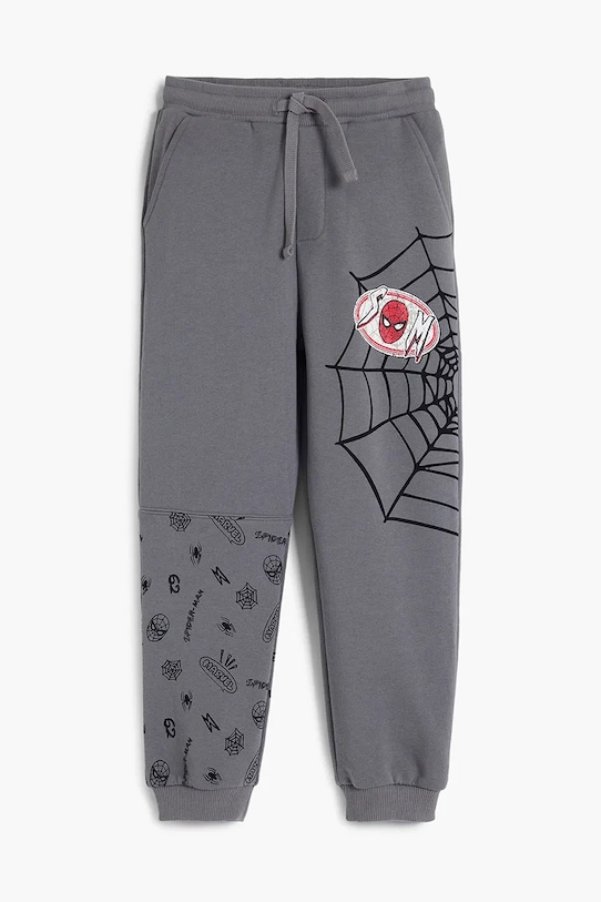 Desigual pantaloni de trening din bumbac 25SBPK01 gri SS25