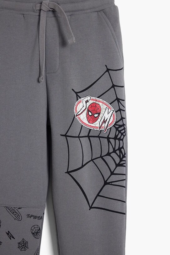 Хлопковые спортивные штаны Desigual серый 25SBPK01