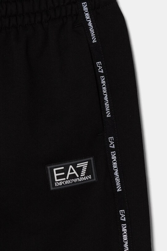 Хлопчик Дитячі бавовняні штани EA7 Emporio Armani 7B000058.AF10380 чорний