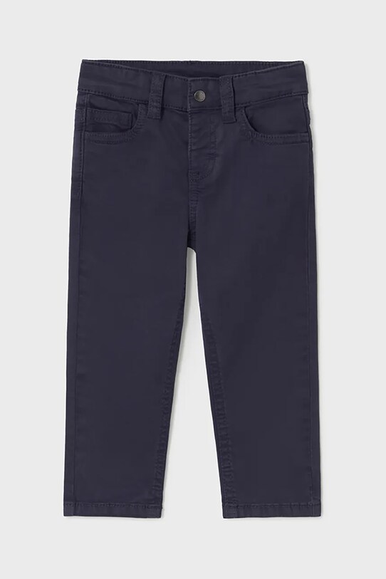 Dětské kalhoty Mayoral slim fit basic látka námořnická modř 506.3E.Baby.PPYA