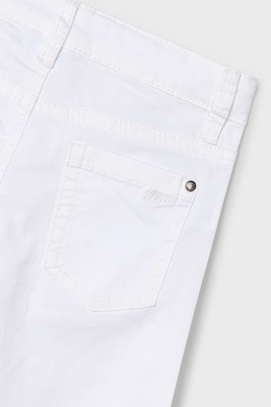 Băieți Mayoral pantaloni copii slim fit basic 509.5E.Mini.PPYA alb