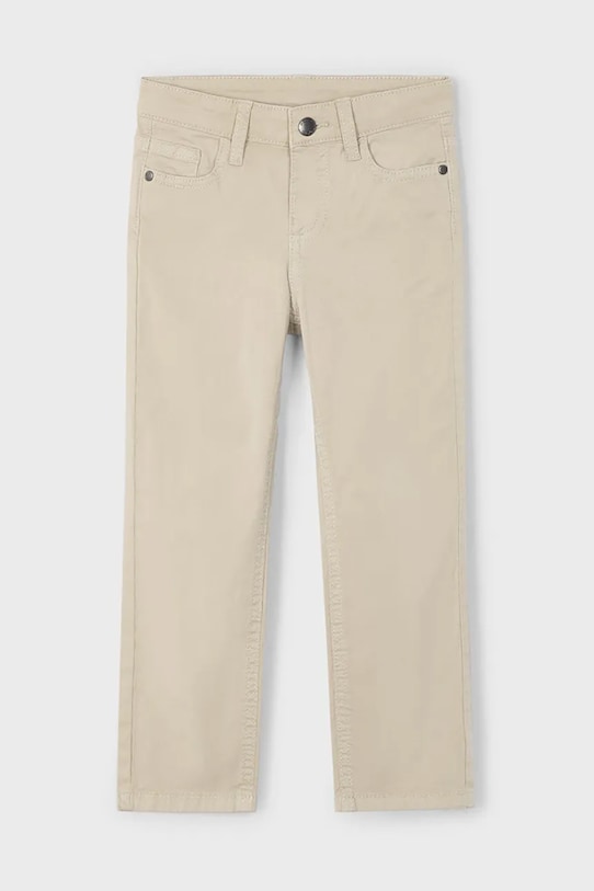 Дитячі штани Mayoral slim fit basic з еластаном бежевий 509.5E.Mini.PPYA