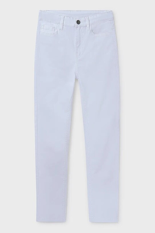 Mayoral pantaloni copii slim fit basic panza alb 520.7D.Junior.PPYA