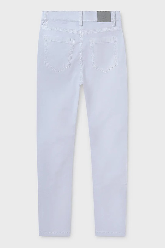 Mayoral spodnie dziecięce slim fit basic 520.7D.Junior.PPYA biały SS25